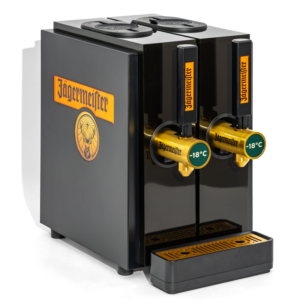 Jägermeister Liqueur Dual Tap Machine Dispenser for 2 Bottles Shot Machine Black – View 5