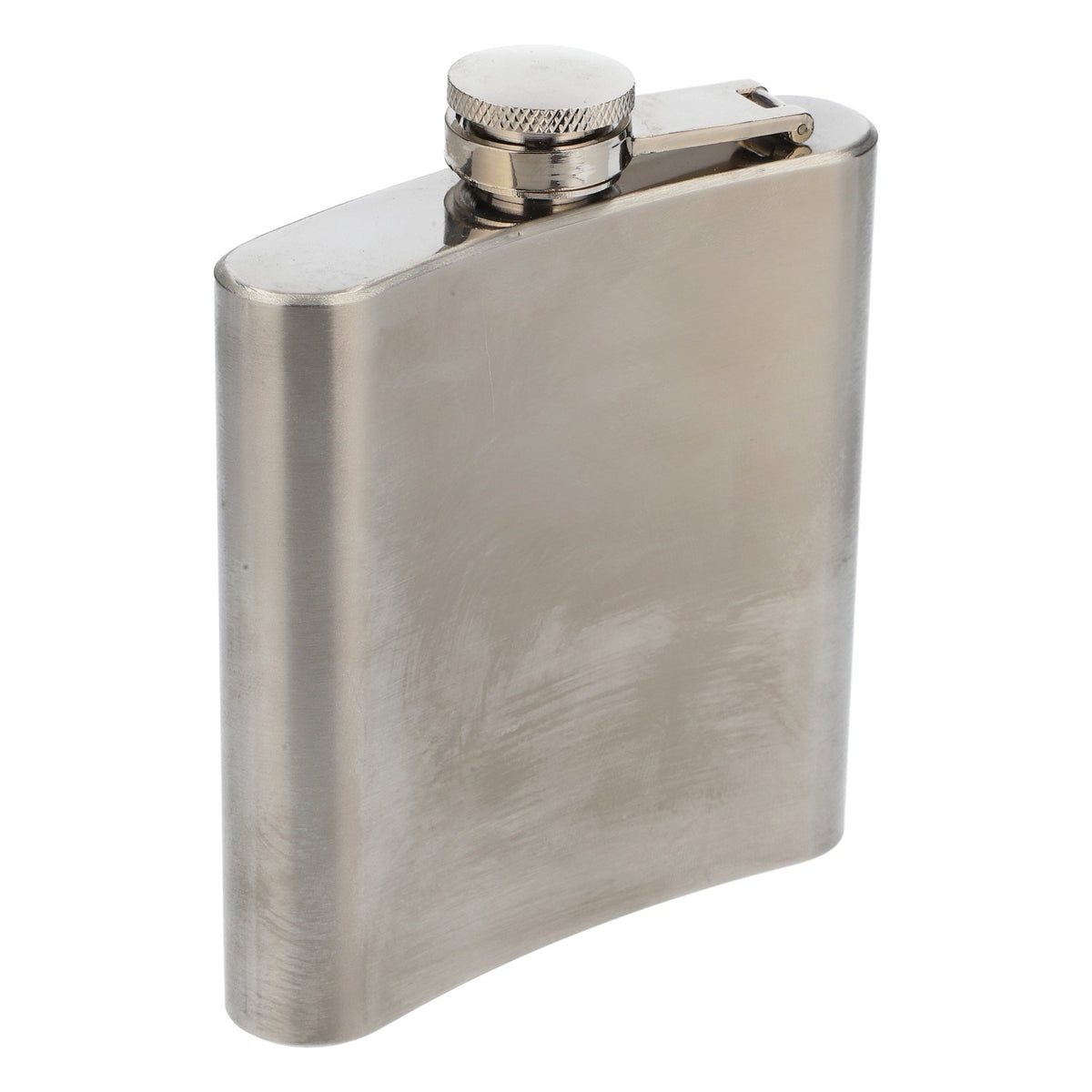 Jägermeister liqueur hip flask Whiskey bottle Bottle to go Silver logo in the center – View 3