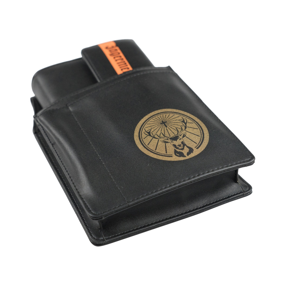 Jägermeister liqueur wallet incl. wallet holster Pockets for notepad & pen Golden logo new