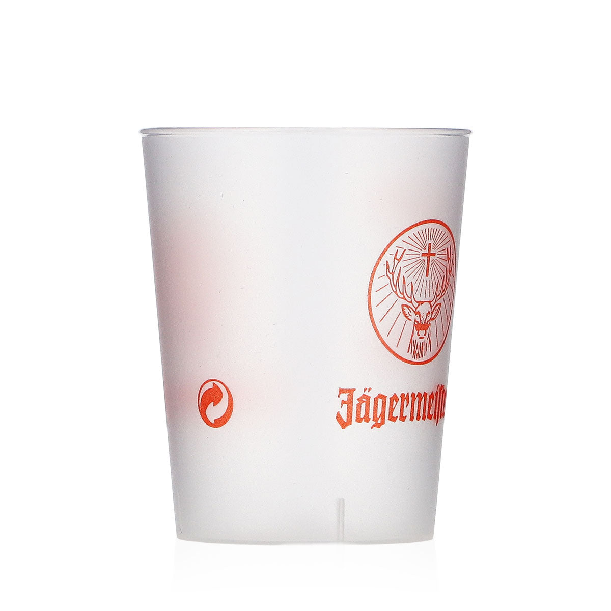 Jägermeister Liqueur Glasses, Pack of 50, 2 cl/4 cl Orange Shot Glasses, Plastic, Kölsch – View 3