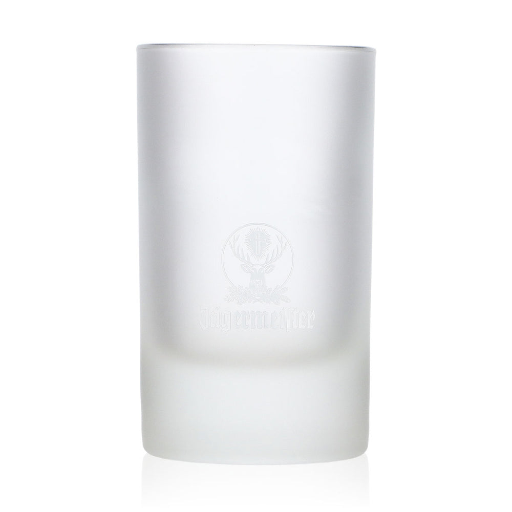 Jägermeister Liqueur Glass Shot Glass 2 cl/4 cl Frosted White Logo Small Lettering