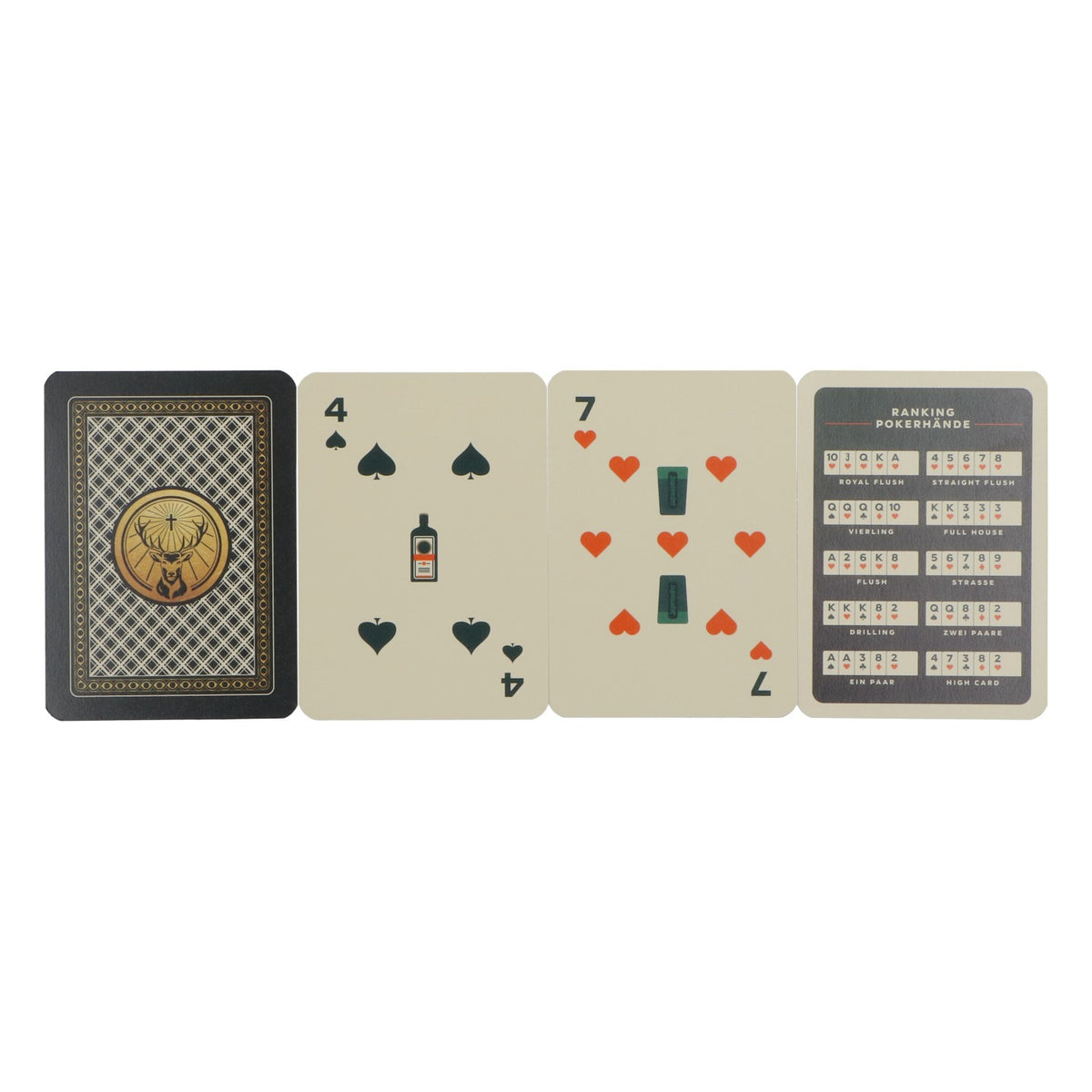 Jägermeister Liqueur, 54-Card Poker Deck "Your Game / Your Rules" Card – View 3