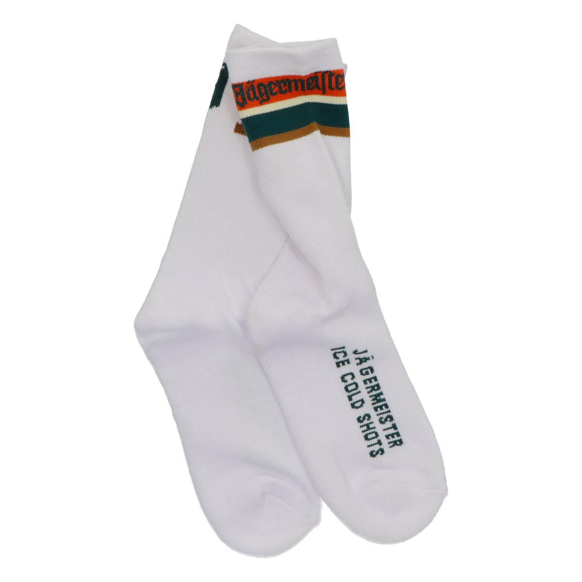Jägermeister Liqueur Socks, Sizes 42–45, Festival Socks, New, Blended Fabric, White – View 2