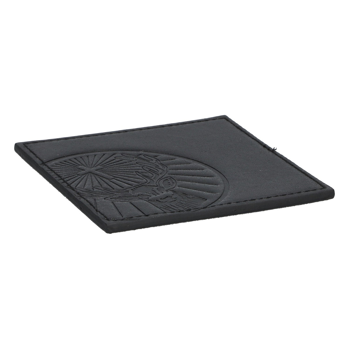 Jägermeister coaster imitation leather 9.7x9.7 cm base drip protection coaster – View 2