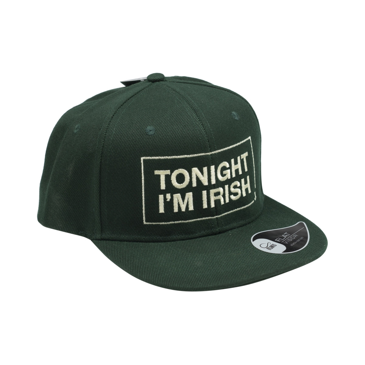 Jameson Whiskey Cap Snapback Green "Tonight I'm Irish" Cap Hat