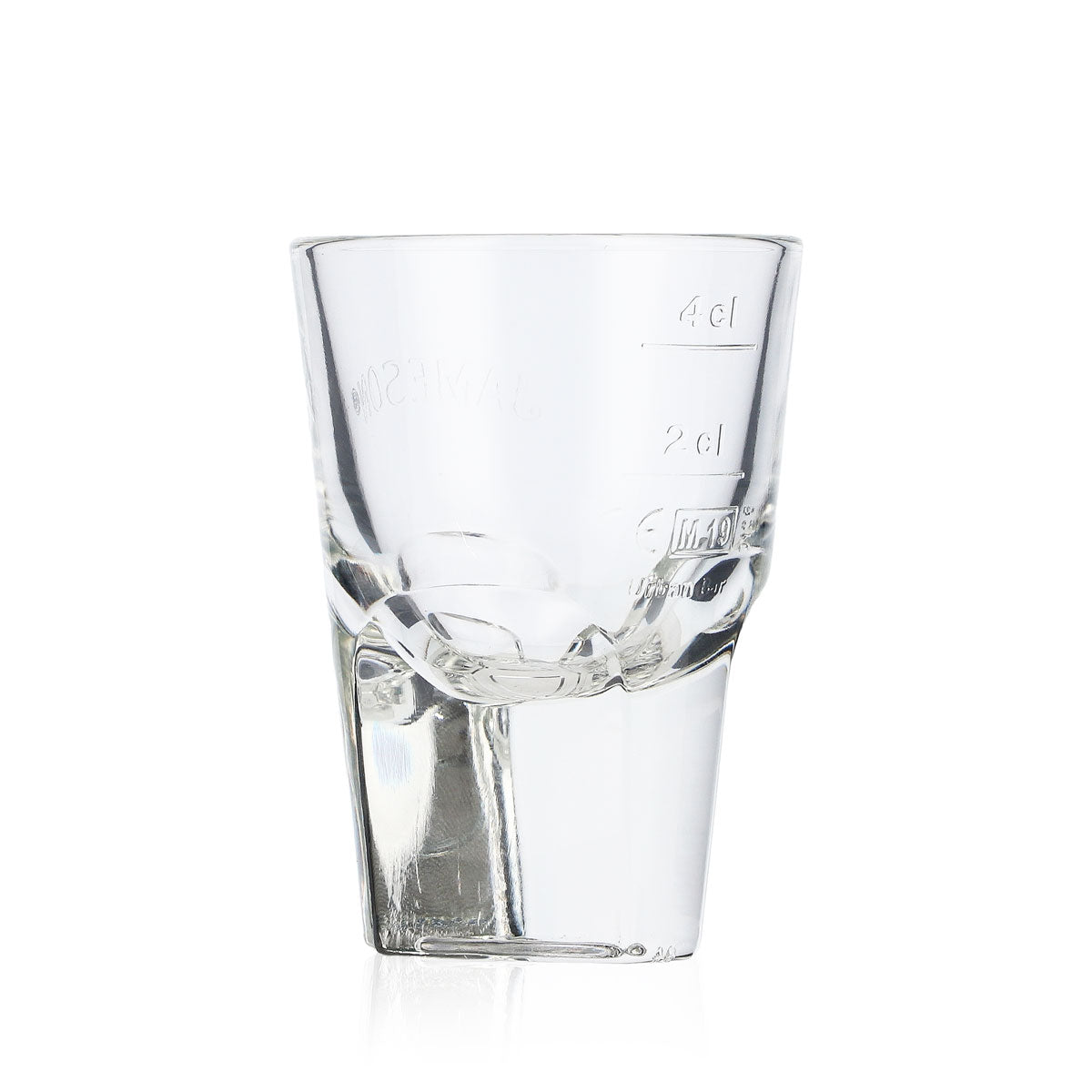 Jameson Whiskey Glass Shot Glass Stamper Short 2cl/4cl Relief Triangular Base – View 3
