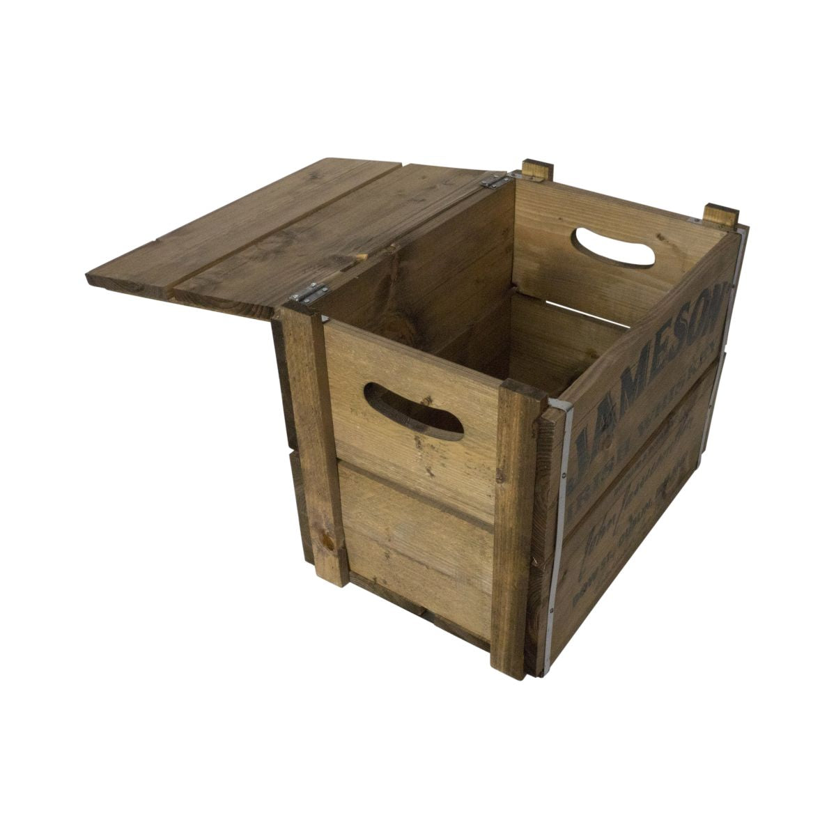 Jameson Whiskey Wooden Box Folding Lid 49x37x32cm Display Box Decoration Advertising – View 3