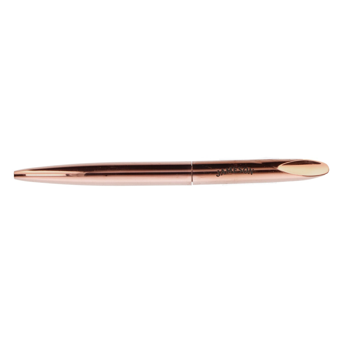 Jameson Whiskey Ballpoint Pen, All-Metal, Brass, Copper-Colored, with Fabric Case – View 3