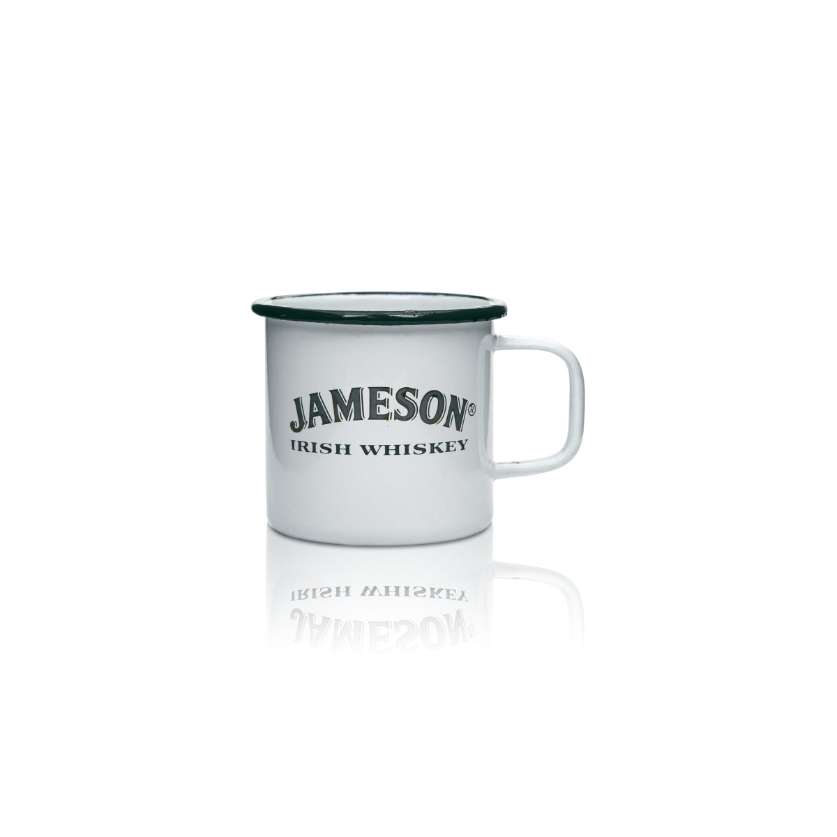 Jameson Whiskey Mug 0.25L Metal Cup Glass Handle Glasses Enamel Mug Irish