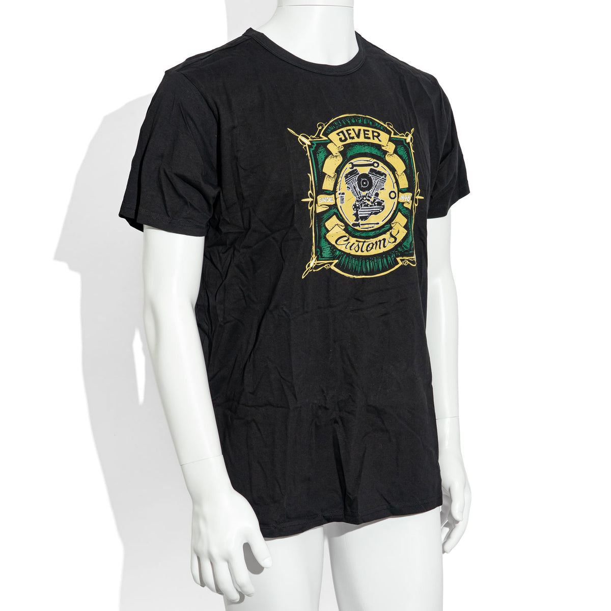 Jever Beer Glass, XL Biker Shirt, Design 2, Cotton T-Shirt, Biker Shirt, Custom – View 2