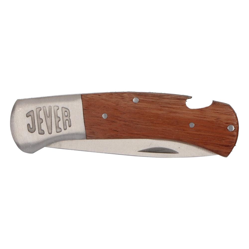 Jever Beer Outdoor Pocket Knife Camping Knife Leisure Knife Wooden Handle with Pouch