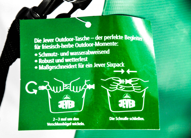 Jever Beer Bag Outdoor Bag Weatherproof Green Dry Bag Shoulder Strap – View 2