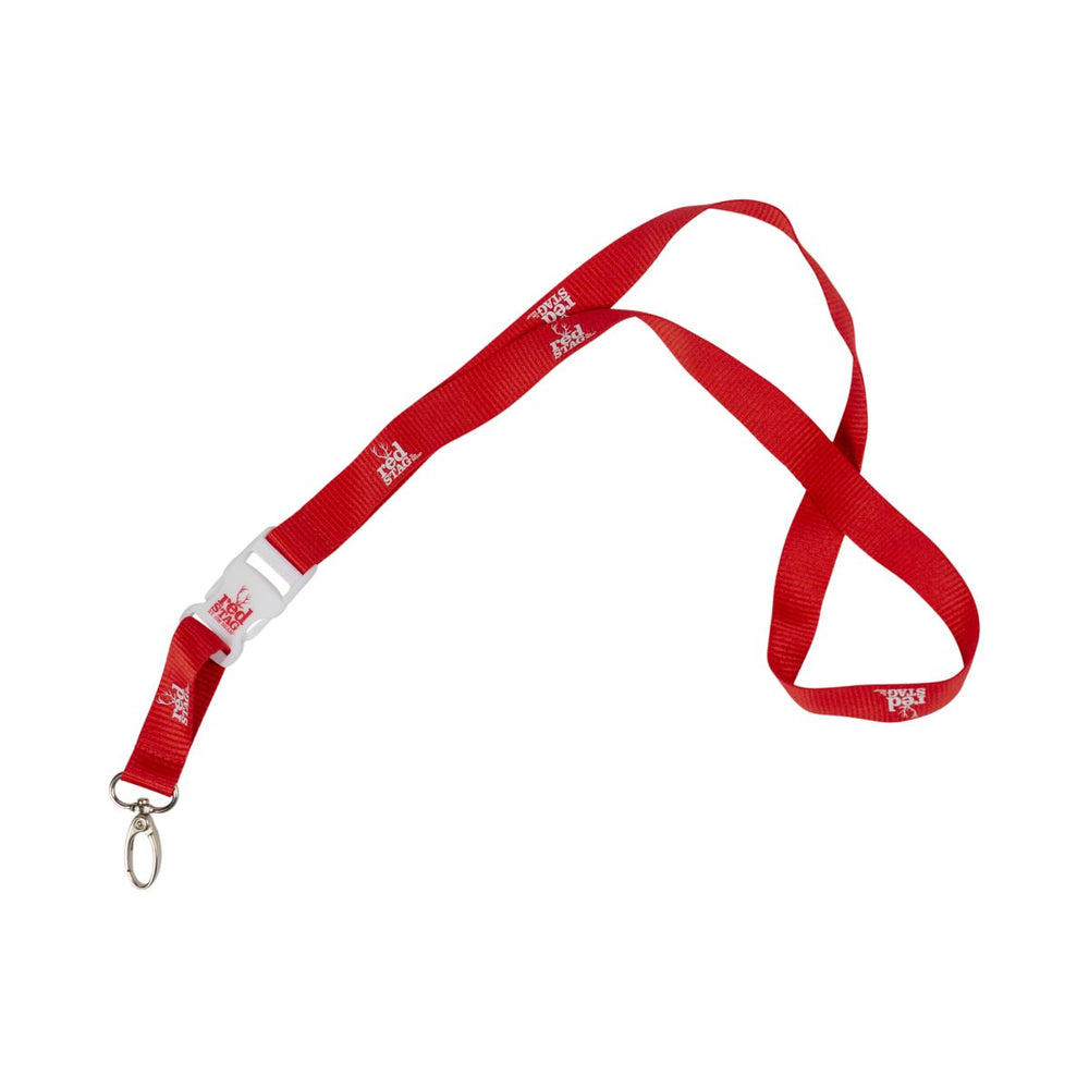 Jim Beam Lanyard Red Stag Carabiner Clip Lanyard Batch Holder Chain