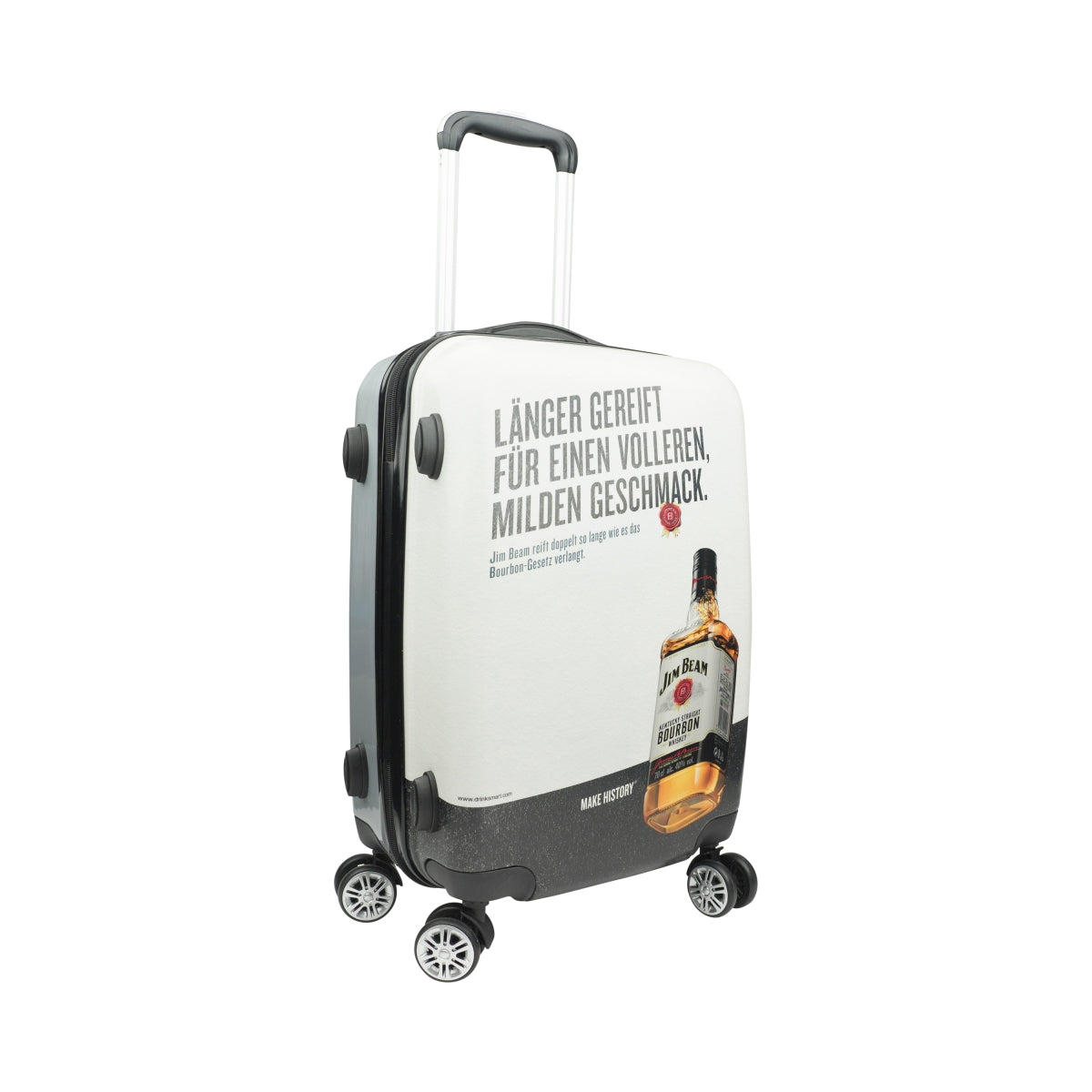Jim Beam Whiskey Suitcase Carry-on Trolley Bag Logo Travel Wheels Rolling Suitcase – View 6