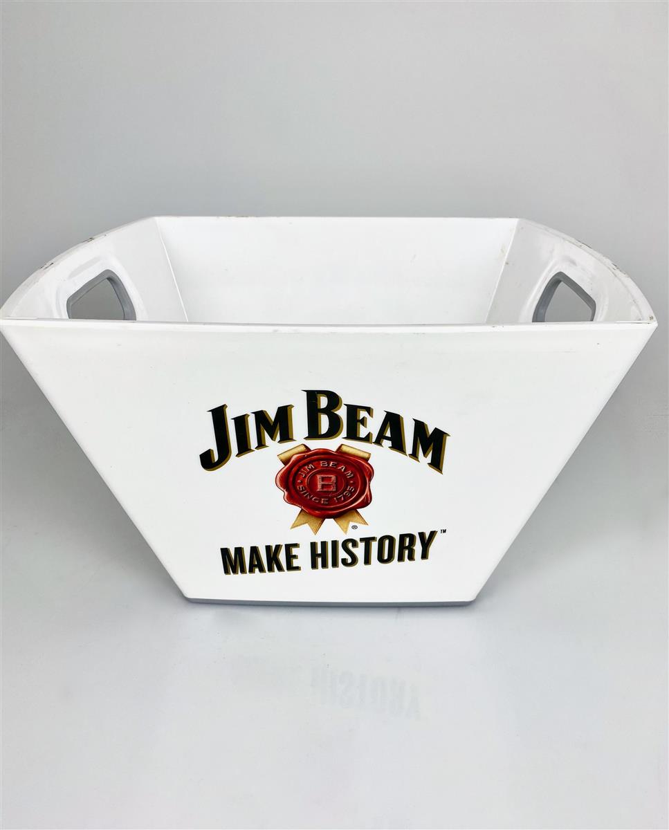 Jim Beam Whiskey Bottle Cooler Ice Cube Tray Square White Like