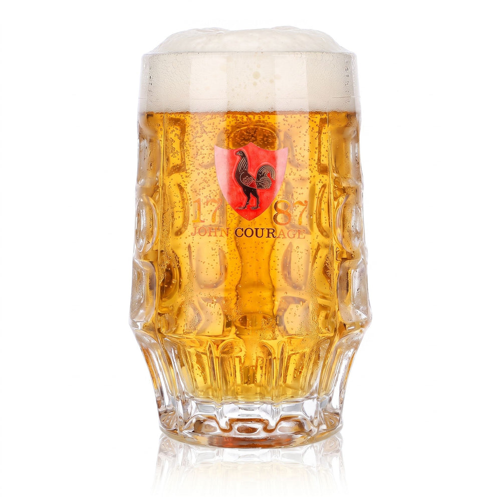 John Courage Beer Glass, 0.25 L, Jug with Relief Design