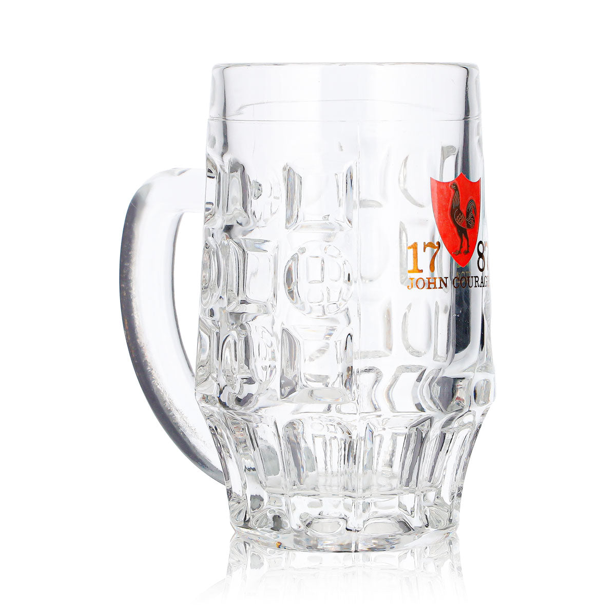 John Courage Beer Glass, 0.25 L, Jug with Relief Design – View 3