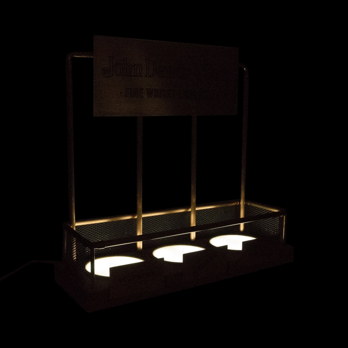 John Dewar & Sons Whiskey Glorifier Neon Sign LED Display Stand Bottles – View 3