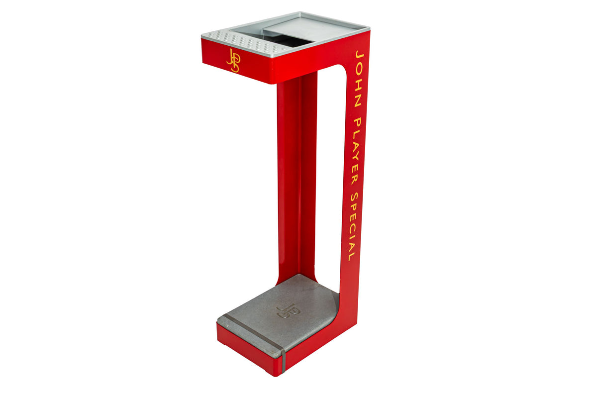 John Player Cigarettes Stand Ashtray Outdoor Metal Red – View 3