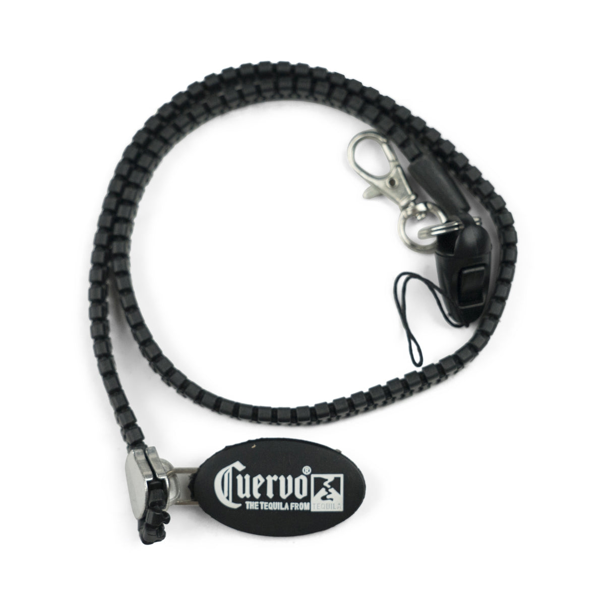 Jose Cuervo Chain Keyring Zipper Carabiner Necklace Chain Zip