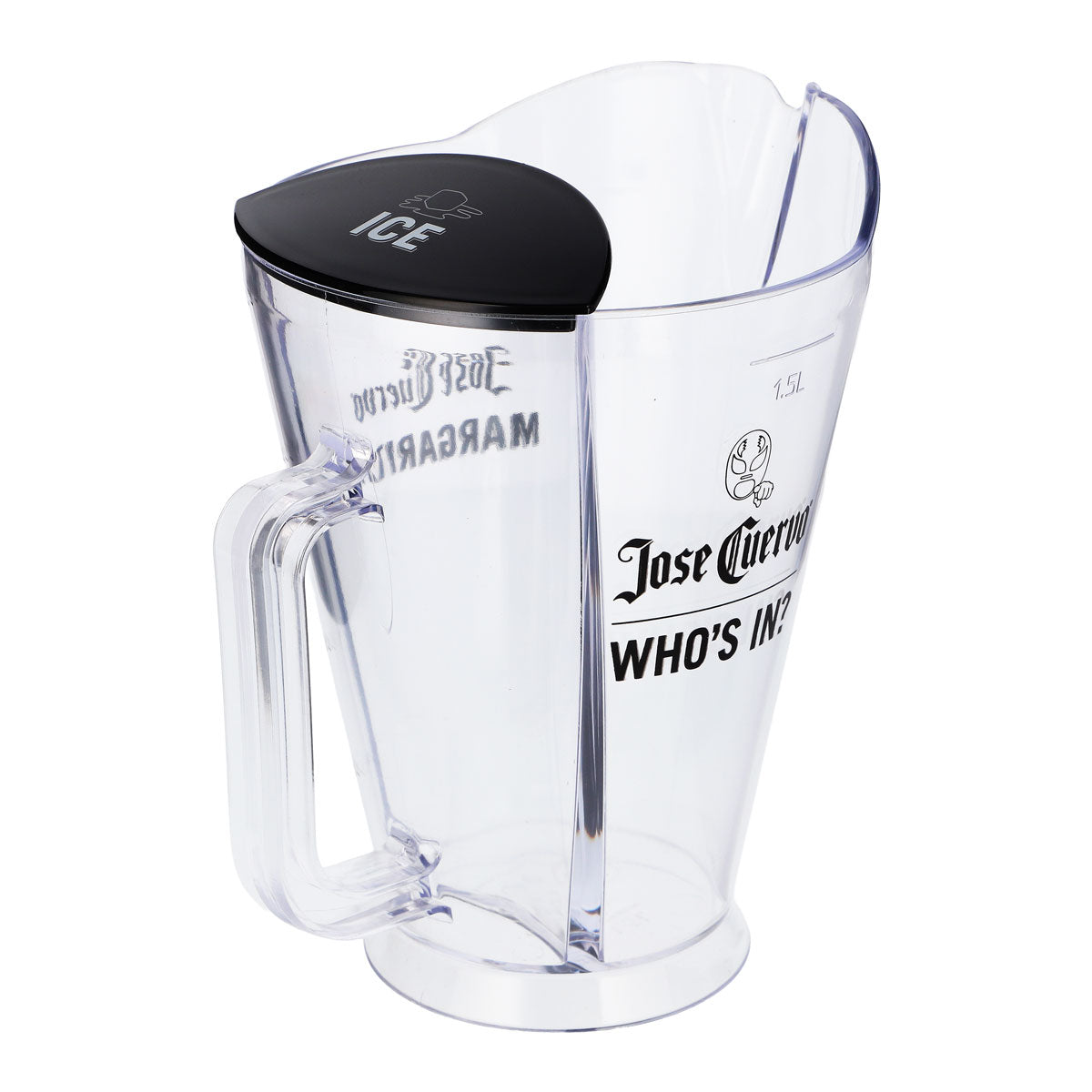 Jose Cuervo Tequila Glass 1.5L with Ice Compartment, Plastic Pitcher, Water Pitcher – View 3