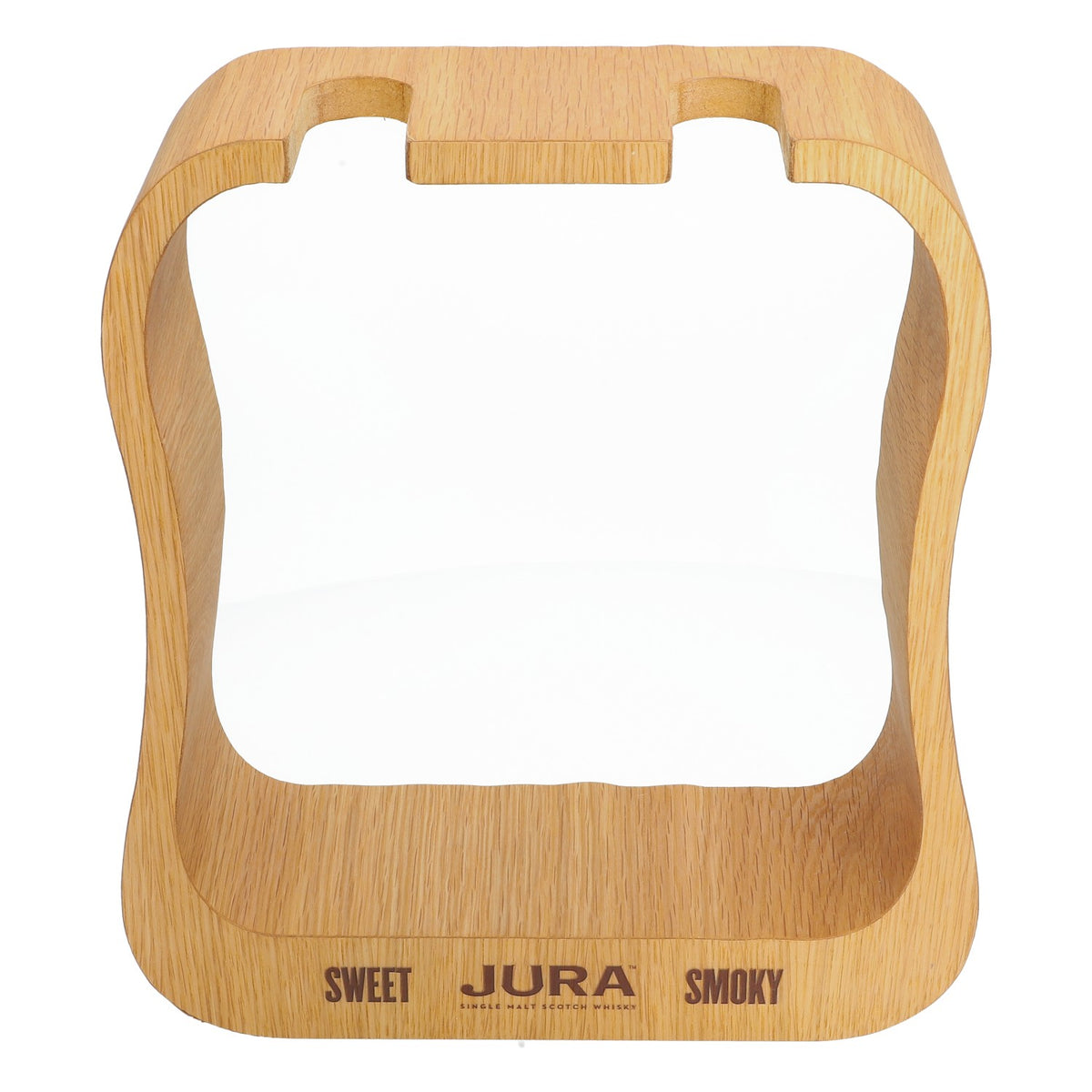 Jura Whiskey Real Wood Bottle Holder Silhouette Display Glorifer – View 2