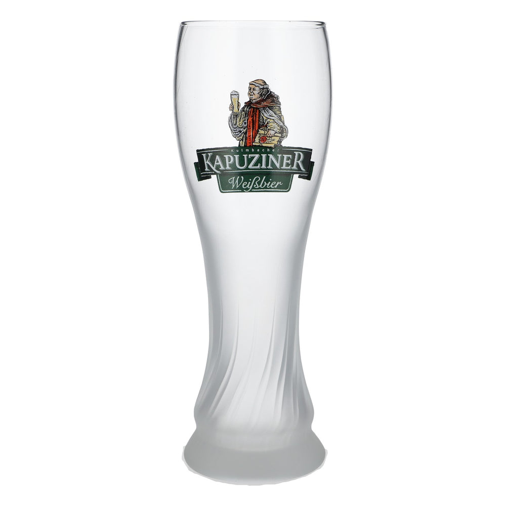 Capuchin beer glass 0.5 l Beer glasses Wheat beer glass Frosted glass at the bottom Sahm