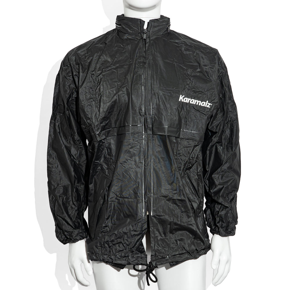 Karamalz Beer Glass, Size L, Black, with Paputze Polyester Rain Jacket, Size L