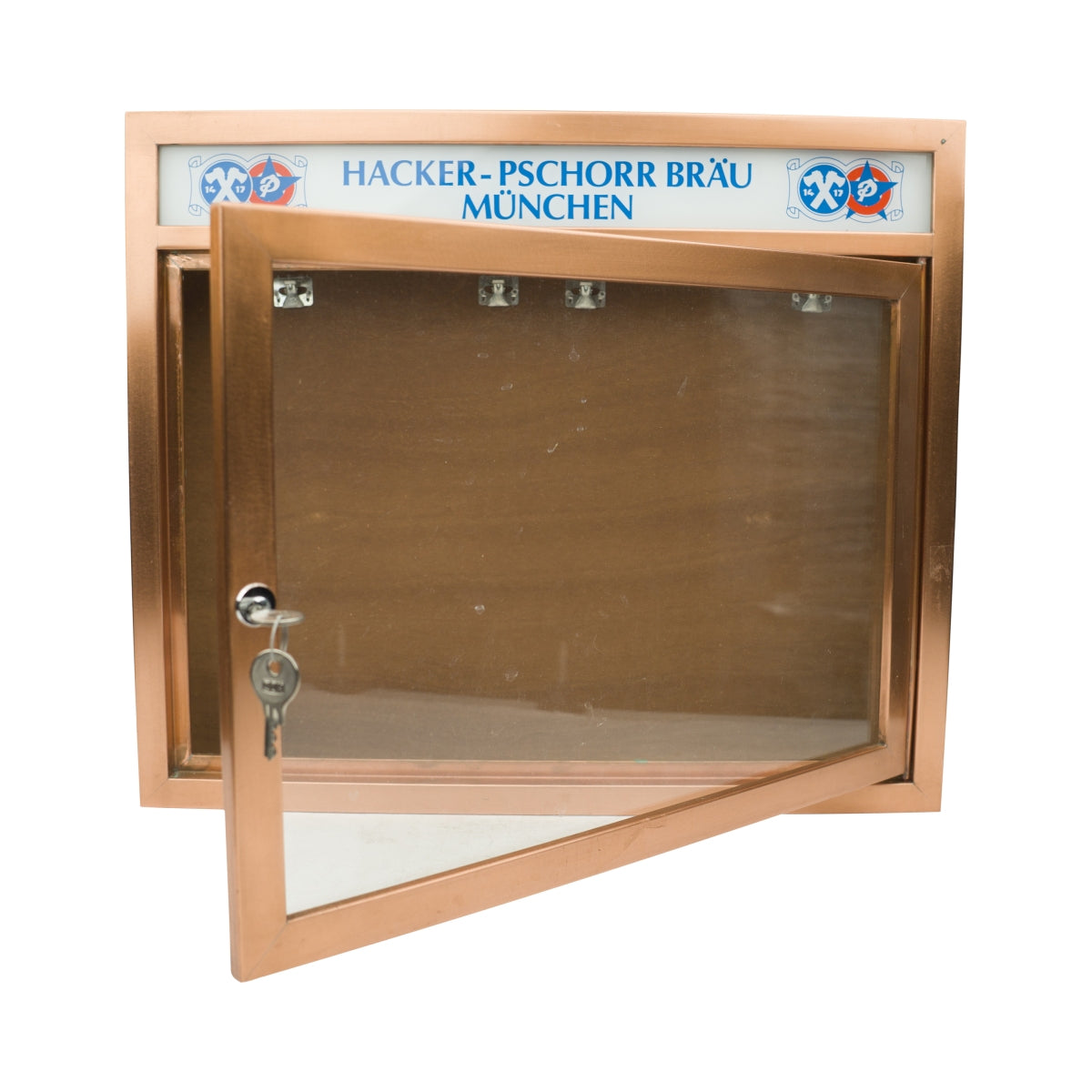 Hacker Pschorr beer menu box display case information box light outdoor catering – View 2