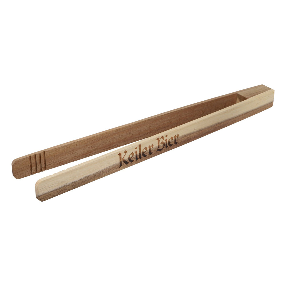 Keiler Beer Grill Tongs, Wood, New, Brown