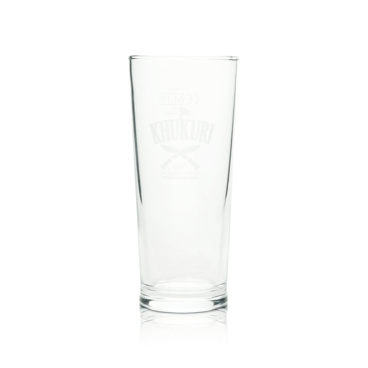 Khukuri Beer Glass 0.3l 1/2 Pint Mug Nepal Beer Lager Glasses brewed in England