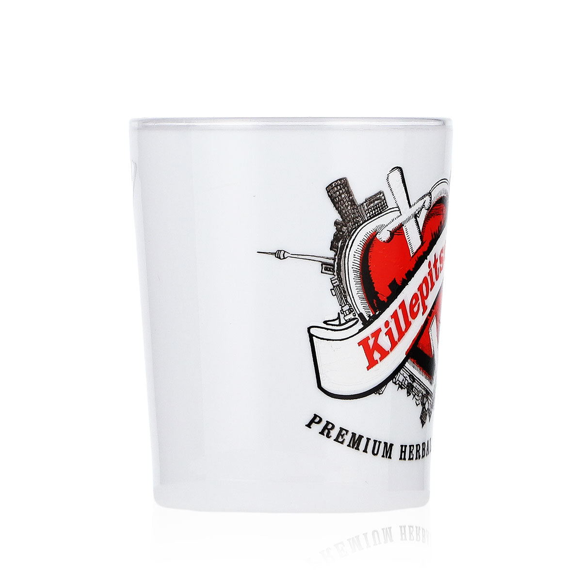 Killepitsch liqueur shot glass Stamper 4cl shot glass "White" plastic acrylic – View 2