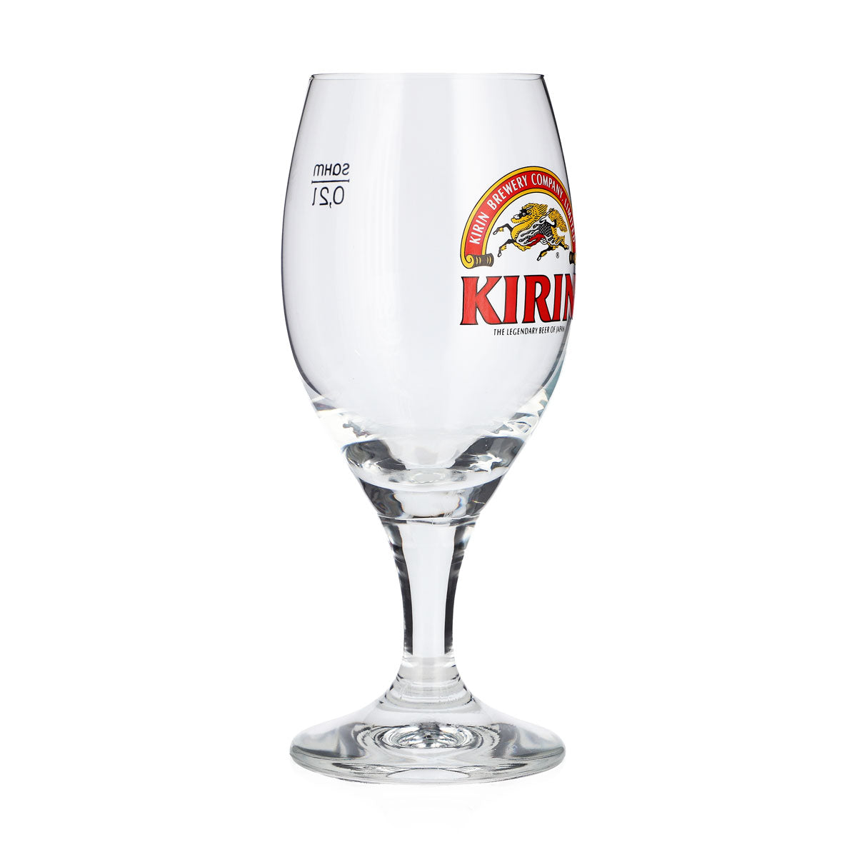 Kirin Ichiban Beer Glass, 0.2 L, Goblet, Red Logo, Sahm Bologna – View 2