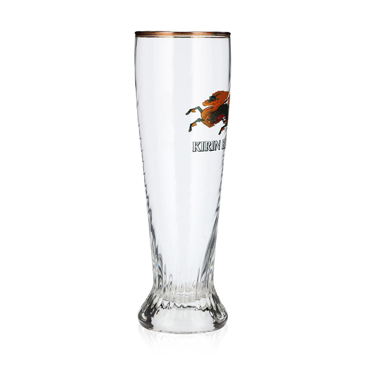Kirin Ichiban Beer Glass, 0.3 L, Wheat Beer Glass, Relief Design, Sahm Schönsee Wheat Beer Glass – View 2