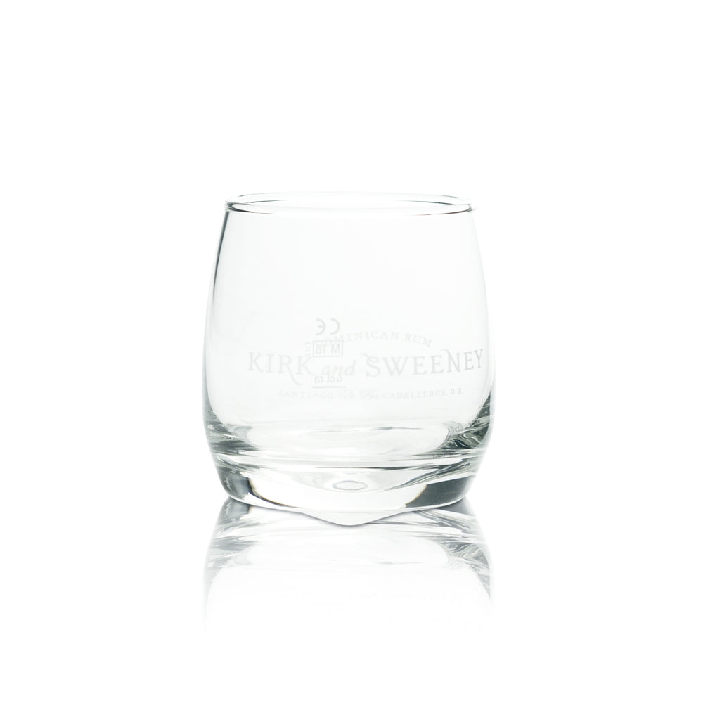 Kirk and Sweeney Rum Glass 0.27l Tumbler Wobbly Glass Rolling Swivel Glasses