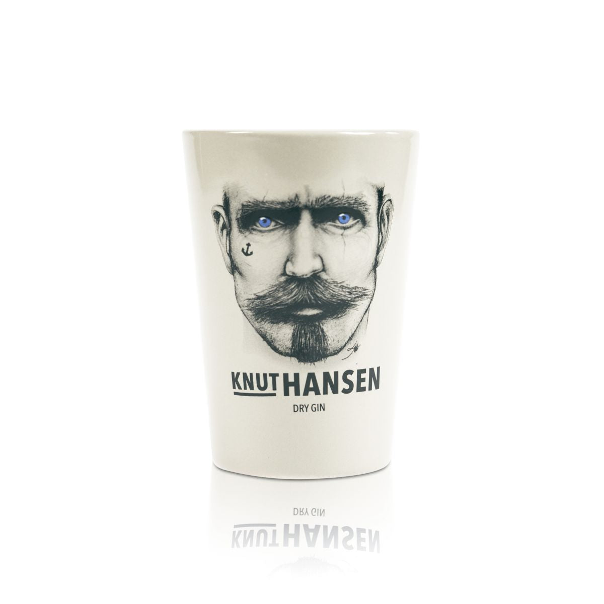 Knut Hansen Gin Ceramic Mug Glass 0.37l Clay Cup Gin and Tonic Cocktail Glasses
