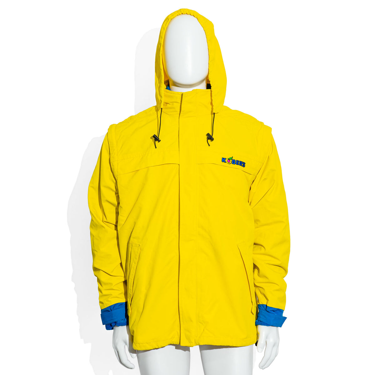 Kobers Likör Glass Winter Jacket, Size M, Yellow/Blue, with Detachable Liner Jacket – View 2