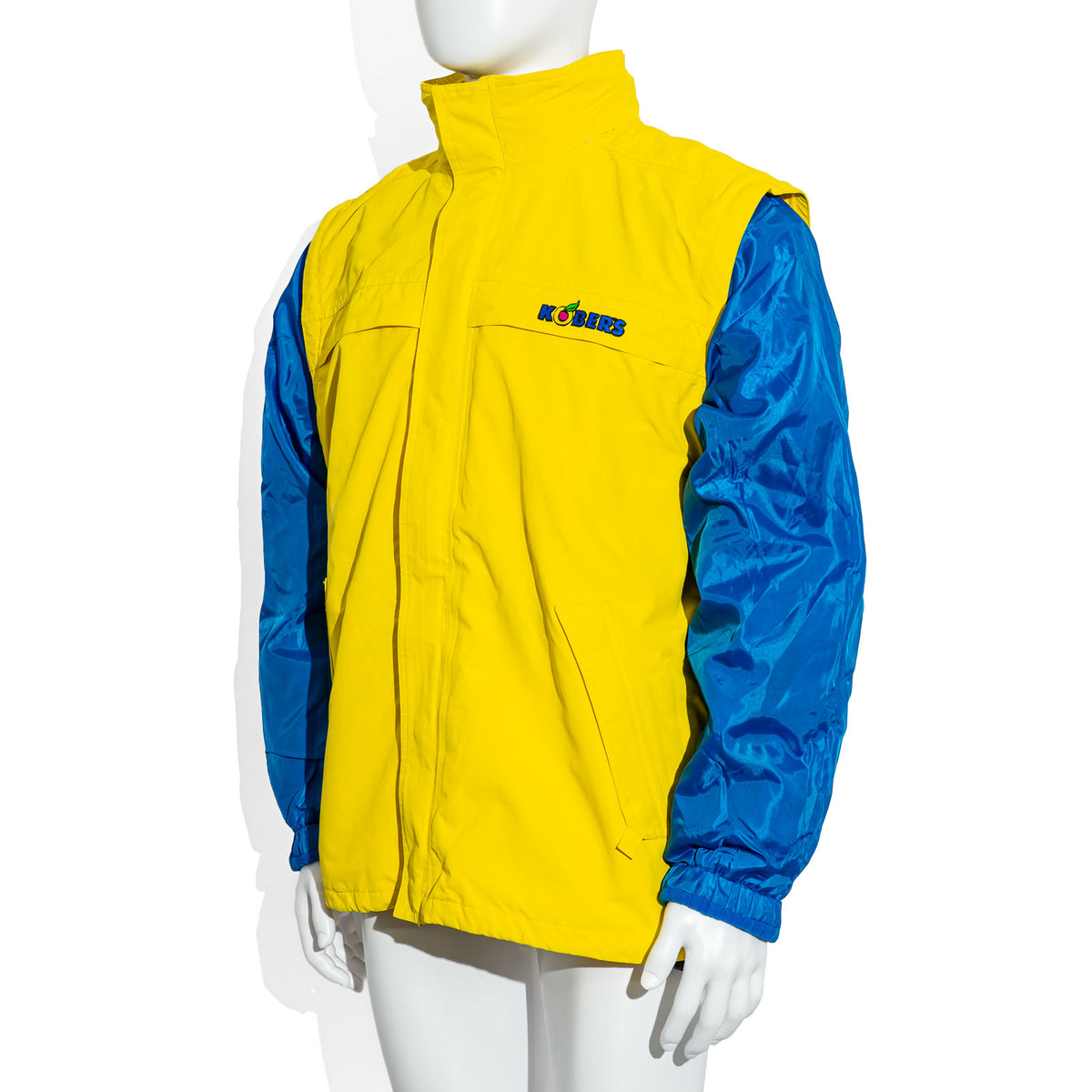 Kobers Likör Glass Winter Jacket, Size M, Yellow/Blue, with Detachable Liner Jacket – View 5