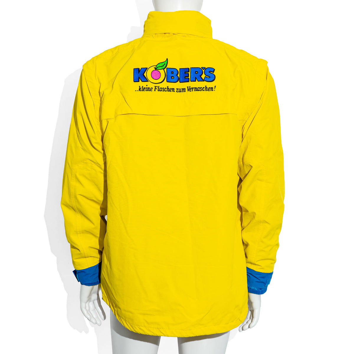 Kobers Likör Glass Winter Jacket, Size S, Yellow/Blue, with Removable Liner Jacket – View 4
