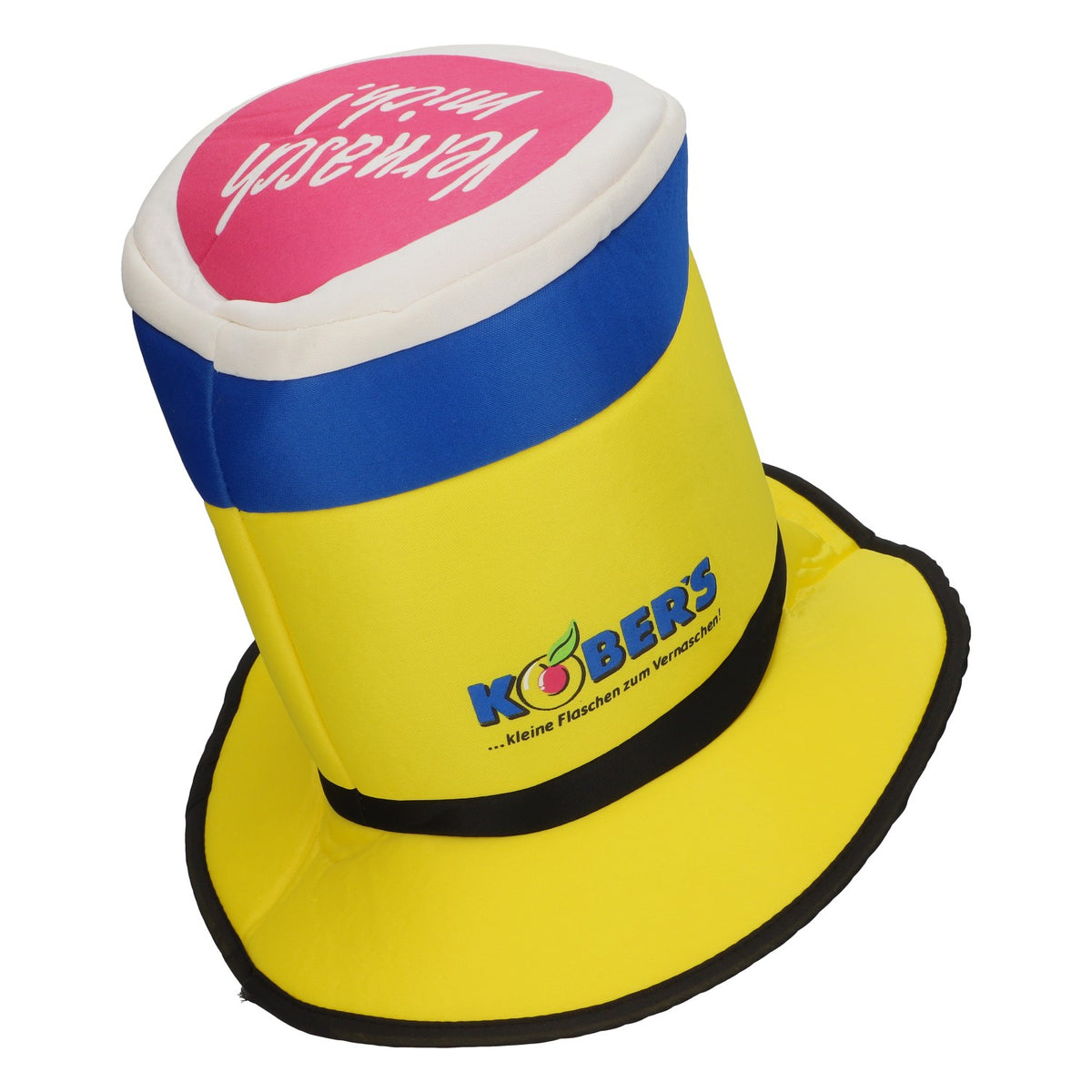 Kobers "Hut" Liqueur: "Eat Me!" Yellow/Blue/White – View 3
