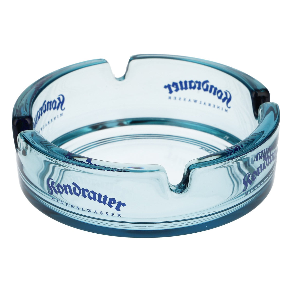 Kondrauer Water Ashtray, Light Blue Glass, Bar, Retro Design – View 2