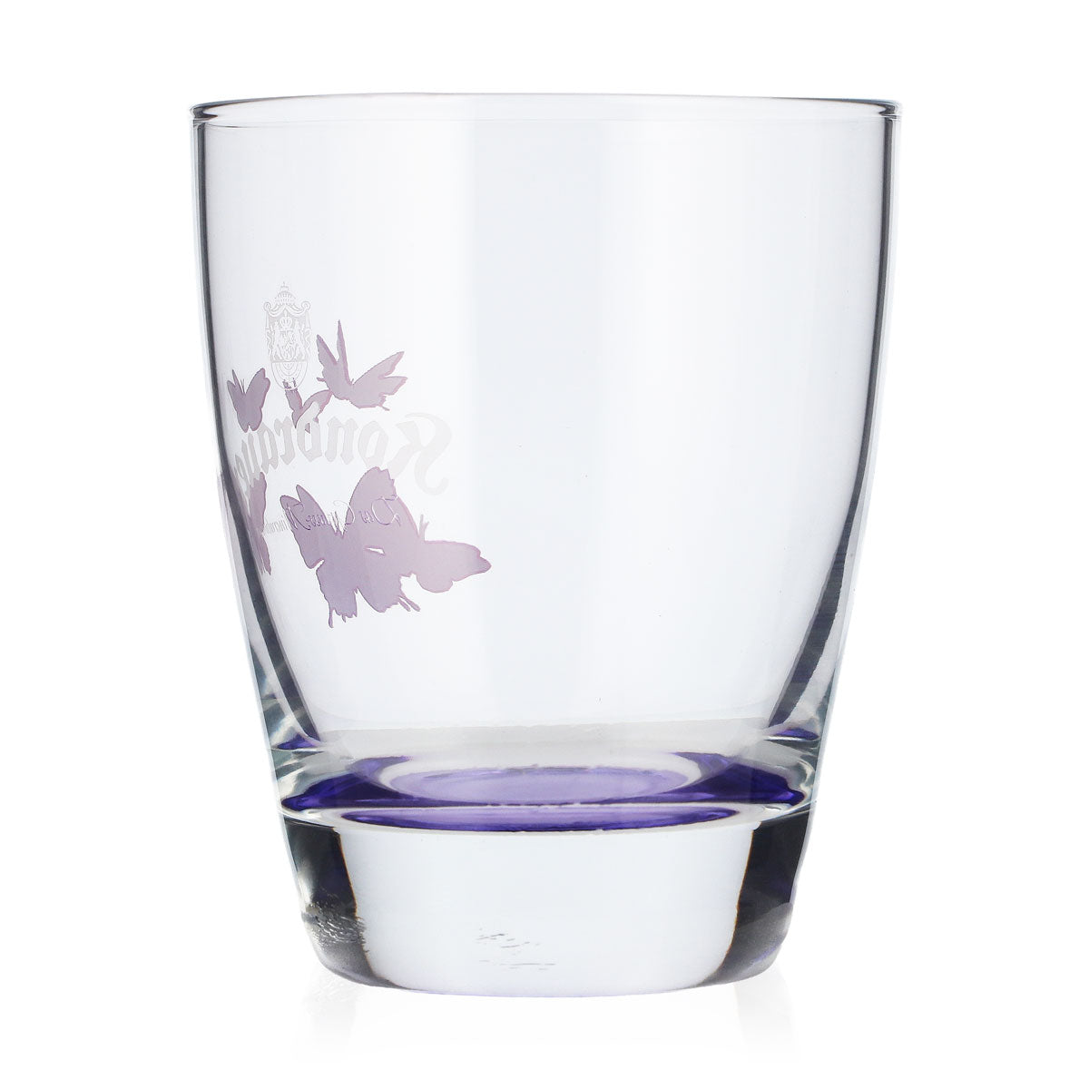 Kondrauer Water Glass, 0.26 L, Purple Base, Butterflies, Collectible Glass – View 3