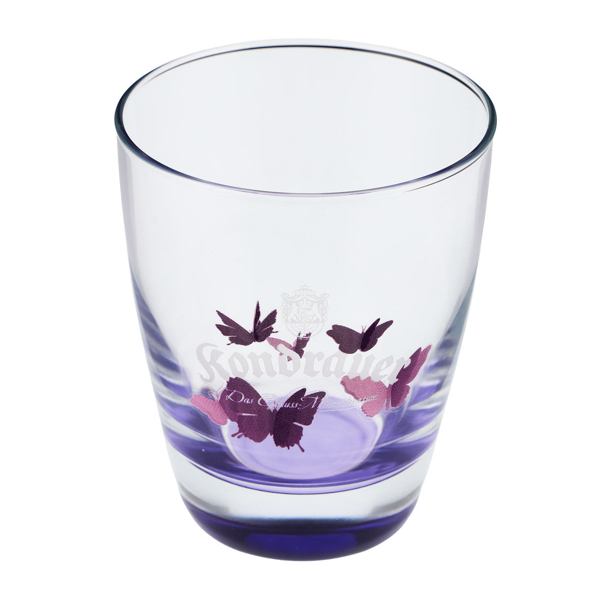 Kondrauer Water Glass, 0.26 L, Purple Base, Butterflies, Collectible Glass – View 4