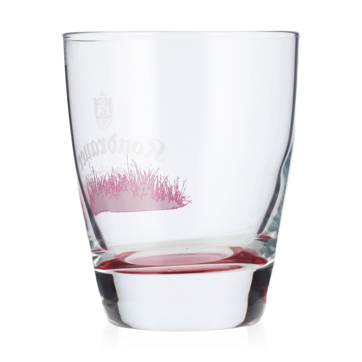 Kondrauer Water Glass 0.26 L, Red Base, Red Shrub, Collectible Glass – View 3