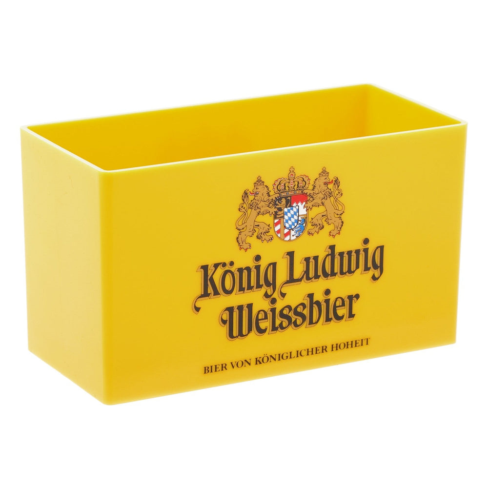 King Ludwig beer coaster holder for approx. 30 beer coasters, yellow
