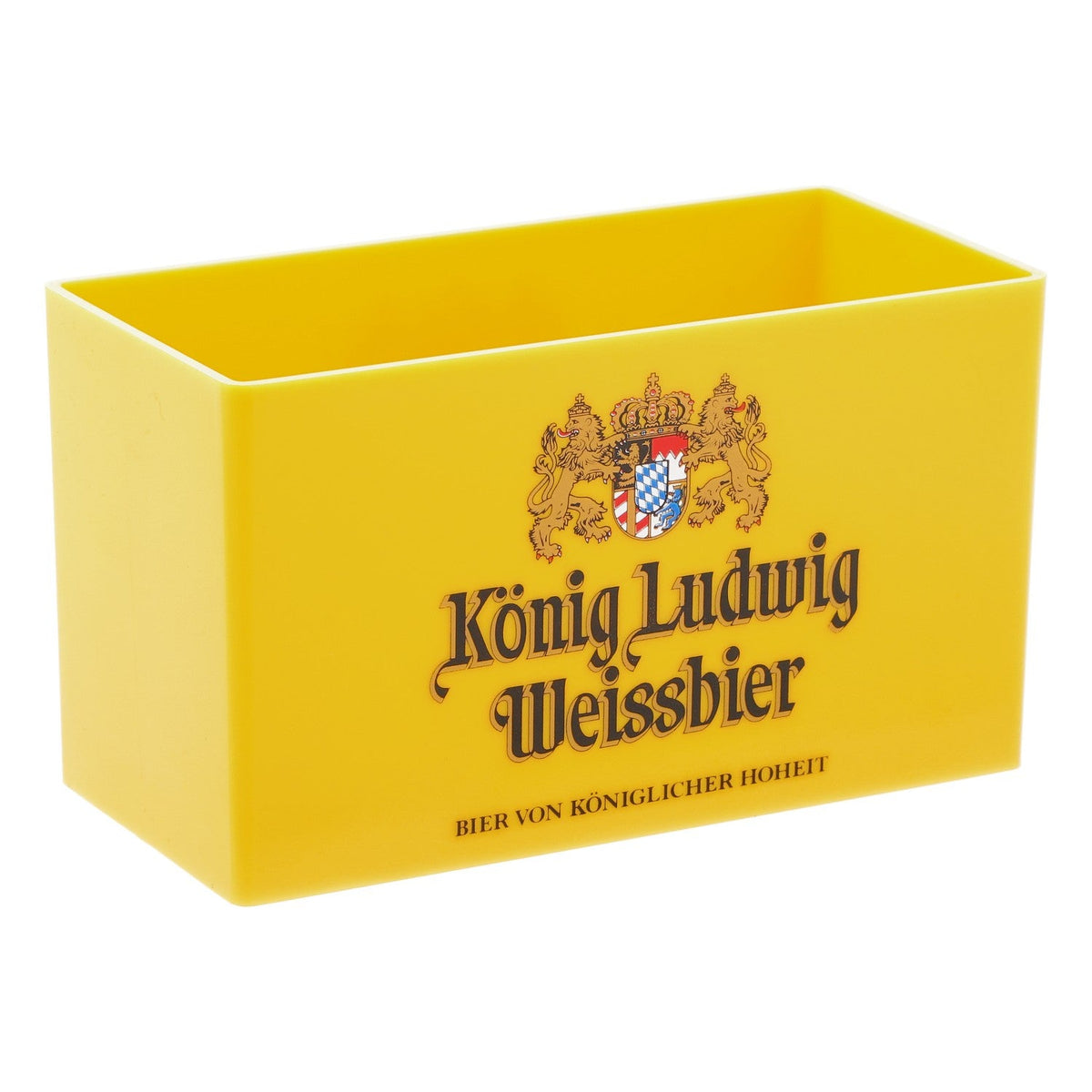 King Ludwig beer coaster holder for approx. 30 beer coasters, yellow