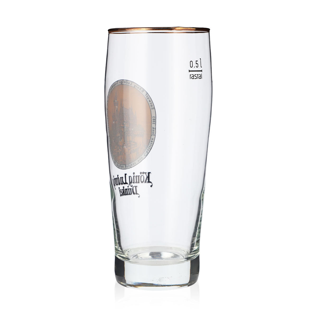 King Ludwig Beer Glass 0.5l Mug Dark Dream Castle Allgäu – View 3