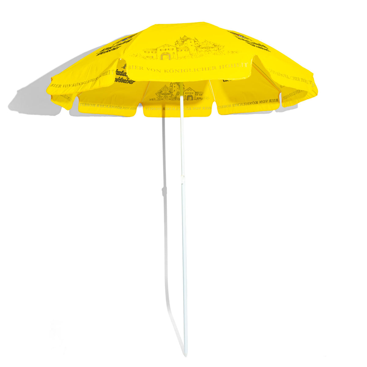 King Ludwig Beer Parasol Sunshade Yellow Version Foldable – View 2