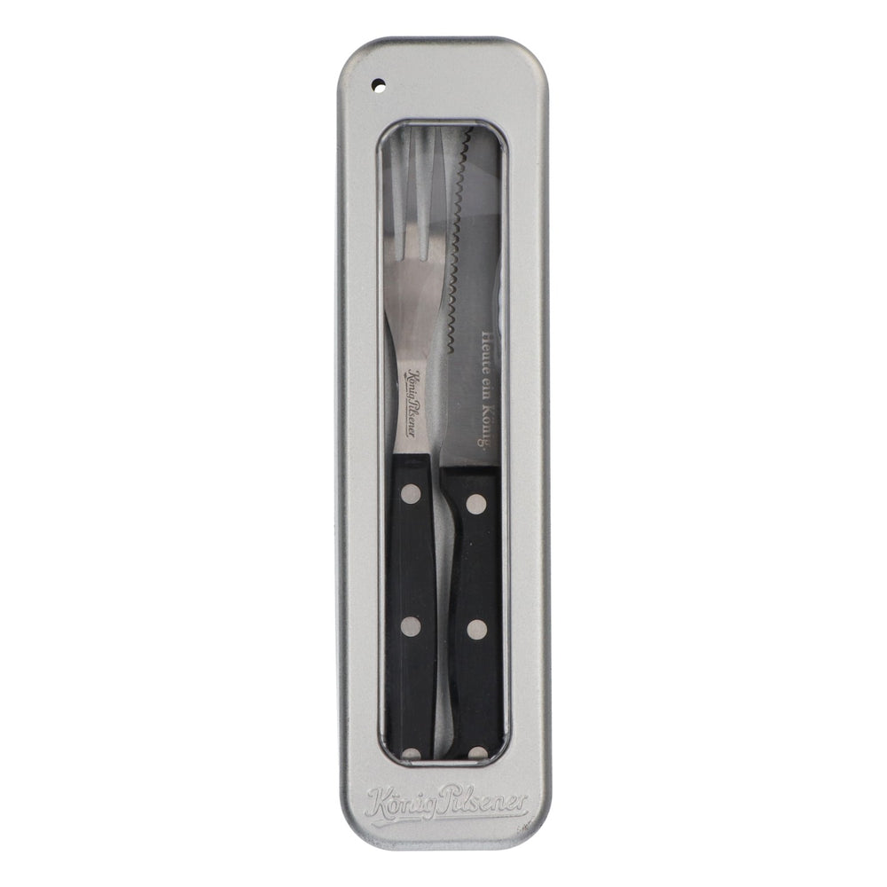 King Pilsener Beer Barbecue Cutlery Steak Cutlery Knife Fork Stainless Steel