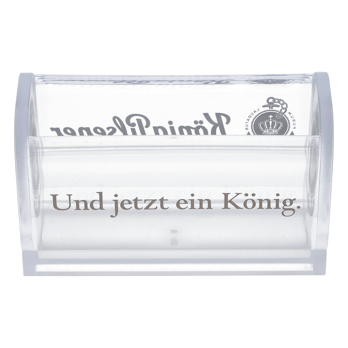 King Pilsener beer coaster stand for coasters, drip tray, transparent – View 4